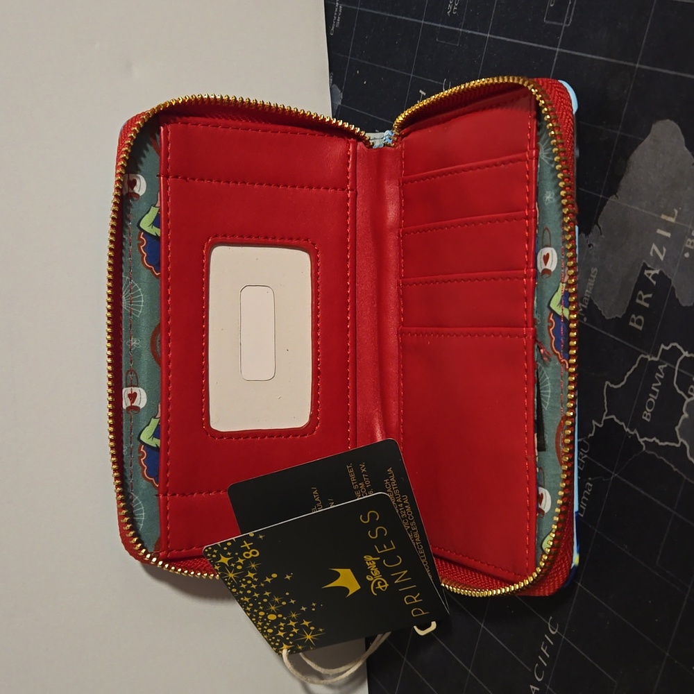 BNWT LoungeFly Disney Mulan Princess Zip around wallet - Picture 7 of 7